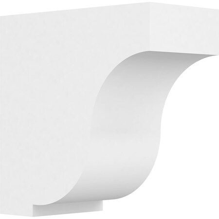 Ekena Millwork Standard Van Buren Architectural Grade PVC Bracket, 5"W x 10"D x 10"H BKTP05X10X10VAN